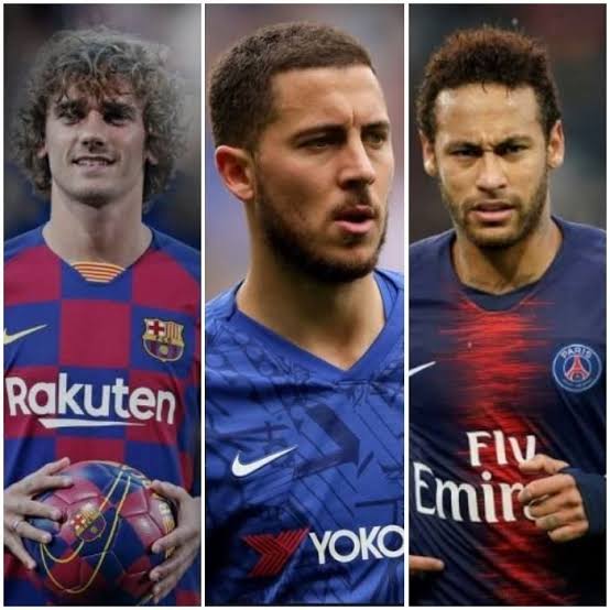 Who would you pick in Their prime! 

Griezmann       Hazard       Neymar??