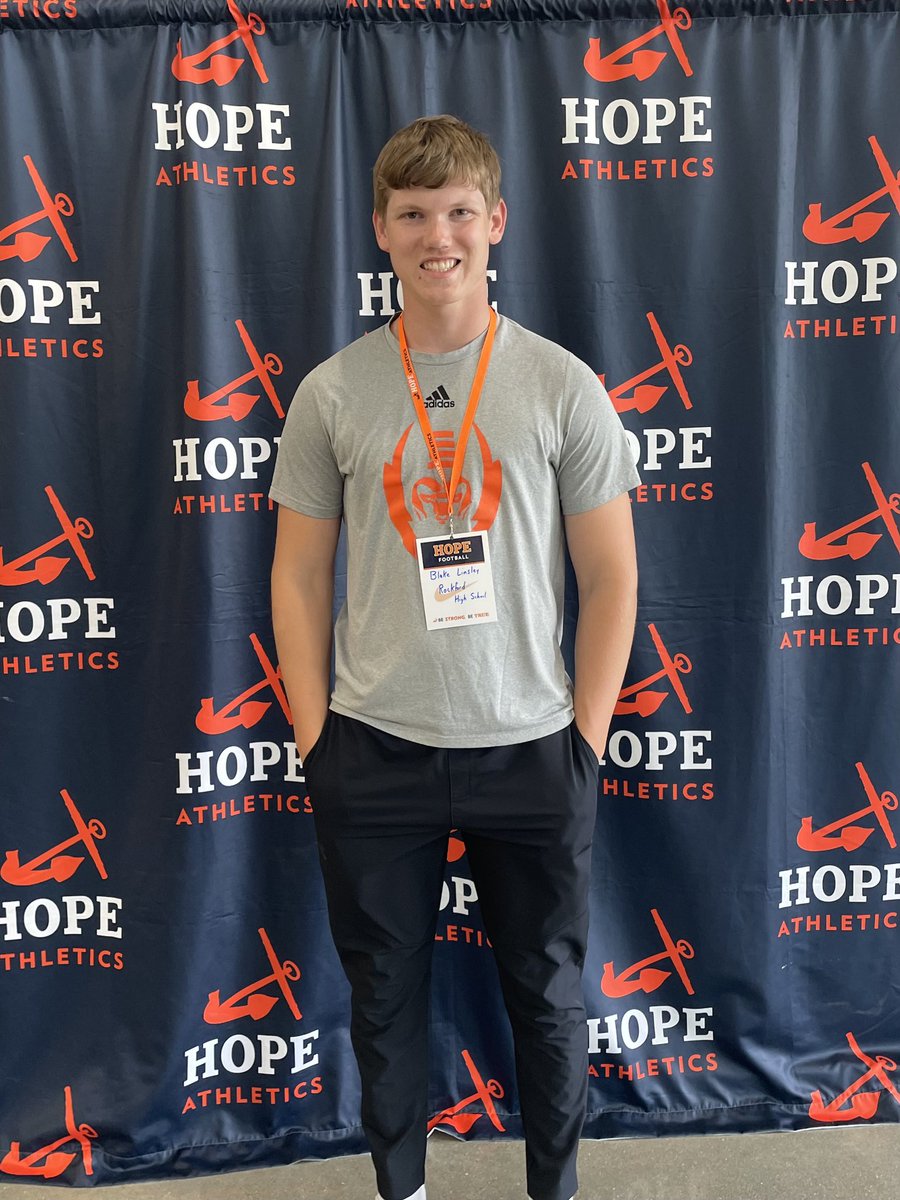 After a great phone call with @CoachHawken, I am blessed to announce that I have received an offer to play at the next level from @HopeCollegeFB! @PStuursm @RockfordRamsFB @CoachBanaszak @ATDTrainRecruit @jvanderlaan15 @PowerStrengthTS @alex_pallone @CoachCrimp