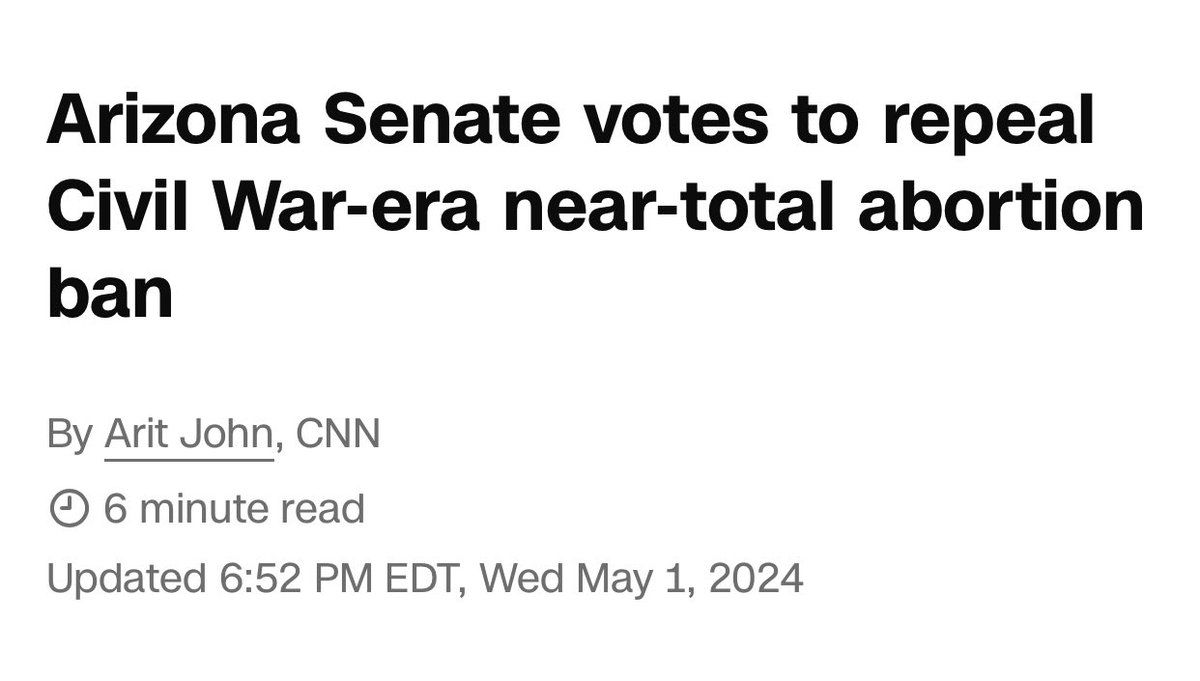 Nicely done Arizona!!! 👏🏻

#AbortionIsHealthcare #AbortionRights #aborttheGOP