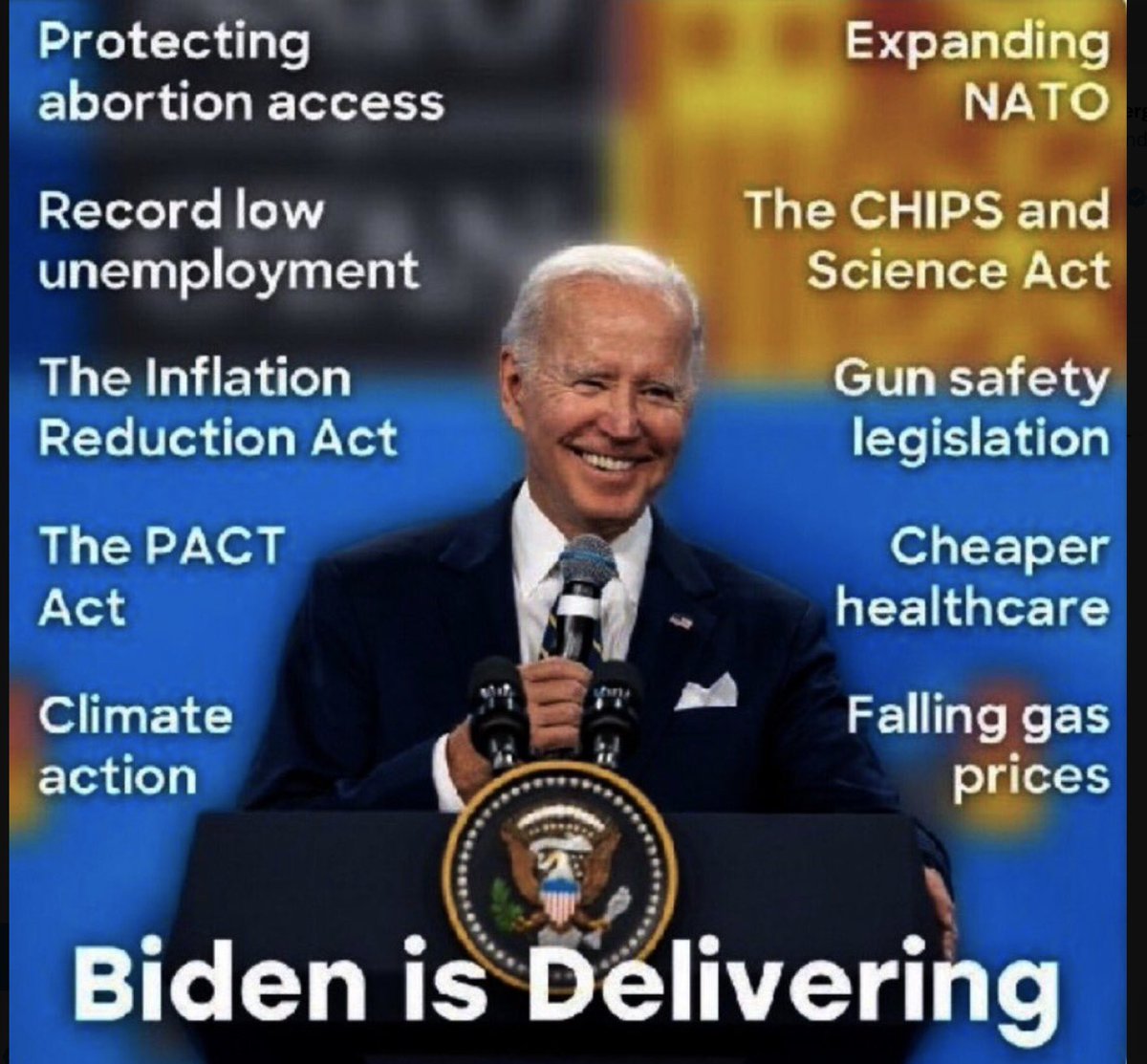 #DemVoice1 #DemsUnited More is coming- Spread the news! Biden is a man of his word! #BidenHarris2024