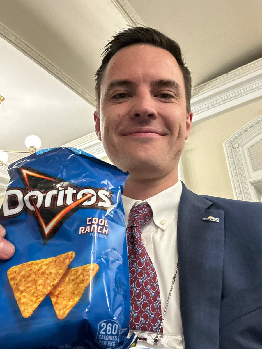 They say 'act like you've been there before' so I got some Cool Ranch Doritos in the White House basement