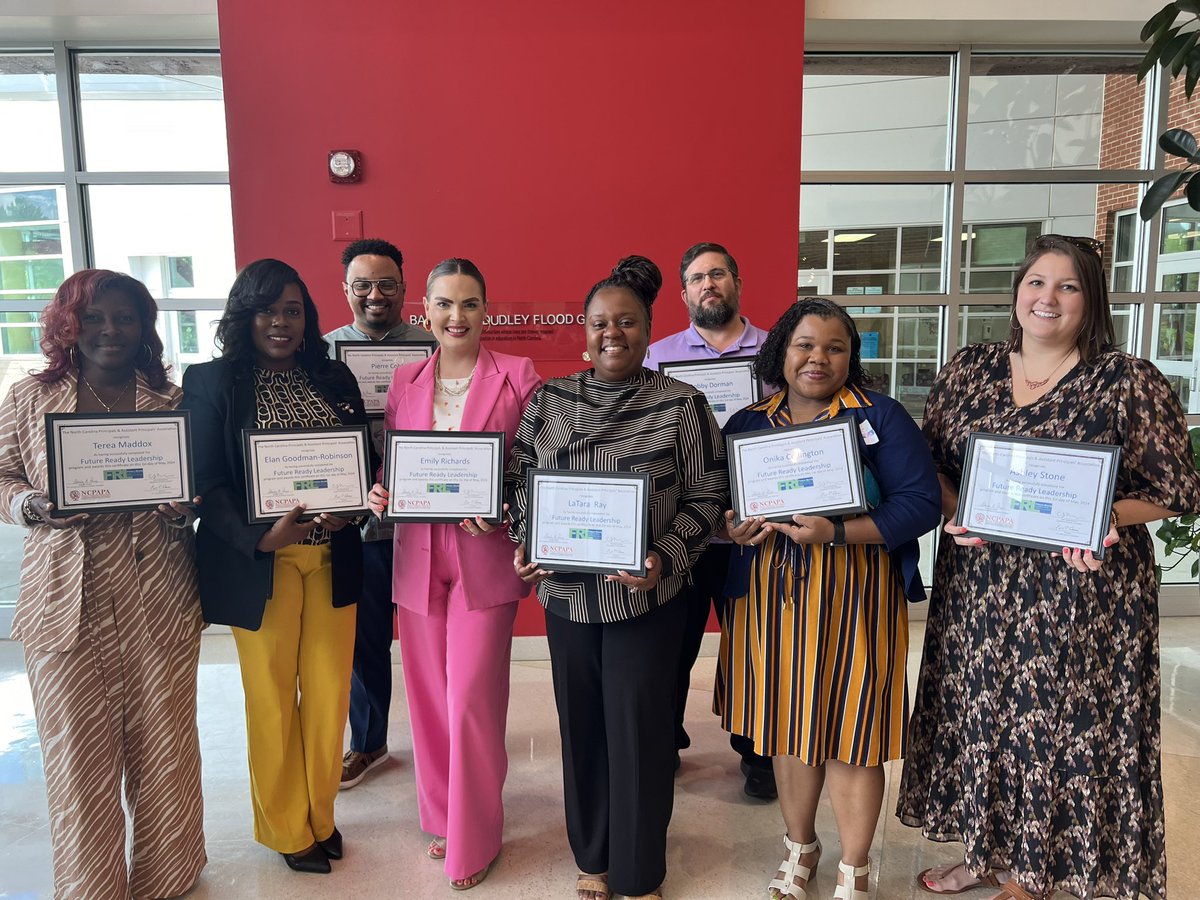 Today I completed the @NCPrincipals Future Ready Leadership cohort along with several other distinguished Assistant Principals of @CumberlandCoSch . Thank your the amazing opportunity.