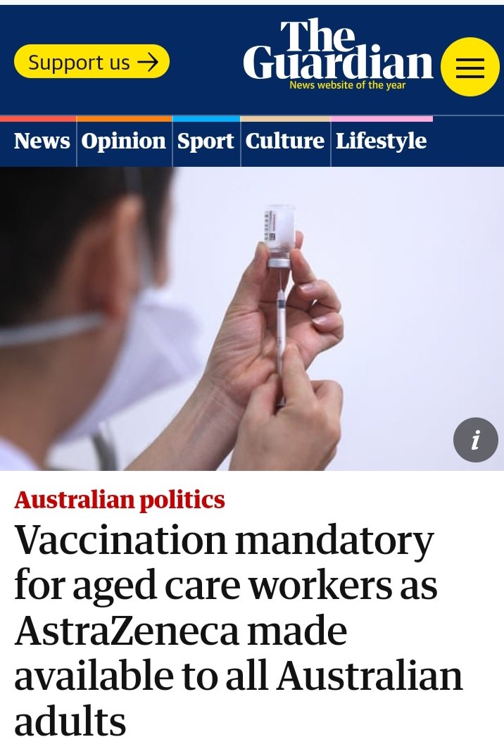 No matter which way you look at it, the risk of death was mandated, bribed & blackmailed. For injections that do not 'immunise'. Do not prevent transmission or illness. 'Failed vaccines'. Will the outrage finally start when these headlines say Pfizer & Moderna?
