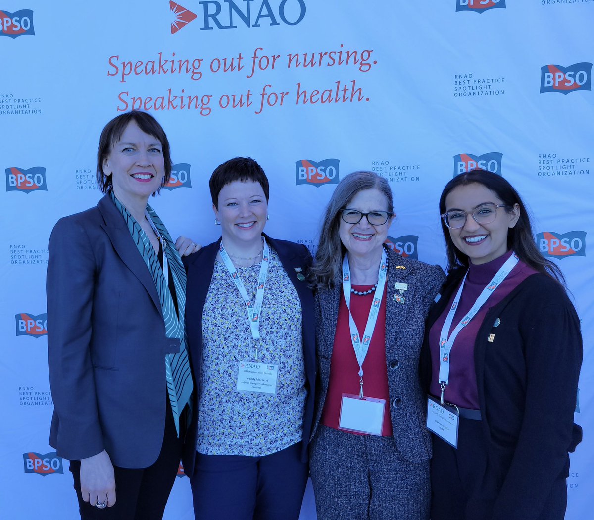 A week ago I had the privilege of sharing our @GlengarryHosp @RNAO BPSO knowledge with Cohort 8. A career highlight for me - smiles say it all! @SusanMcNeill_ @DorisGrinspun @harveerpunia
