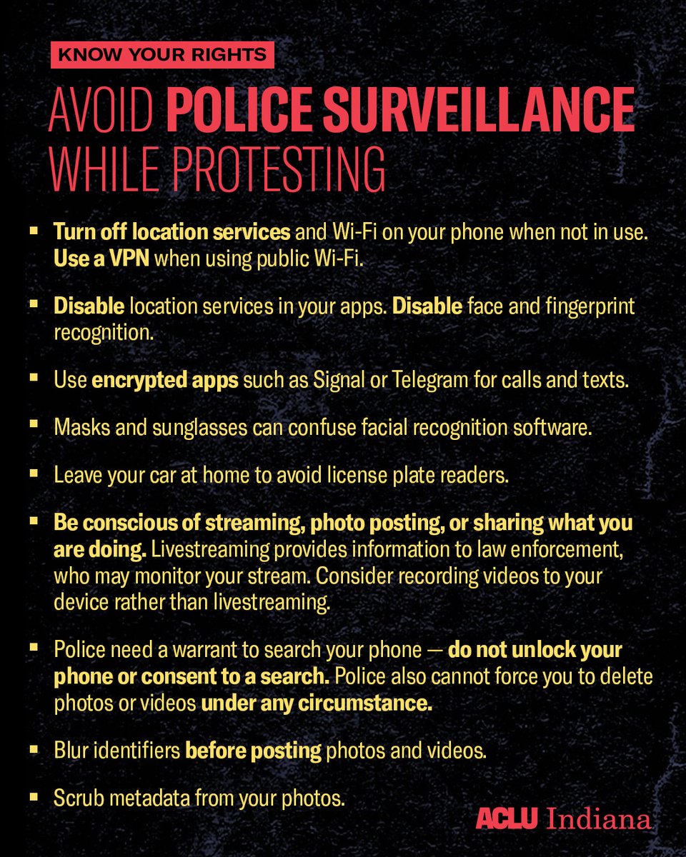 As police increasingly use invasive technology to surveil protesters, here are our tips for how you can reduce risk to yourself while exercising your right to protest.