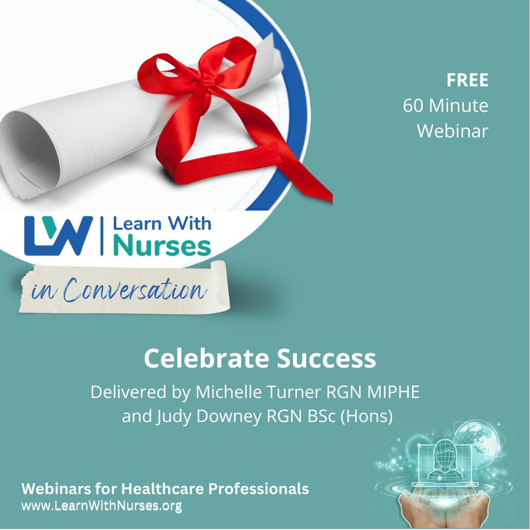 🗓️21.5.2024⏰6.30pm 🏅Celebrate Success 📢@nurseMichelleT @DowneyJude2757 🩺Open to all #HCPs 🎓Certificates via @MedAllApp Register here: learnwithnurses.org/event/celebrat… #longtermconditions #chronichealth @WeNurses @WeStudentNurse @Gpnsnn @WeGPNs @WeCommNurses @WeLDnurses @WeMHNurses