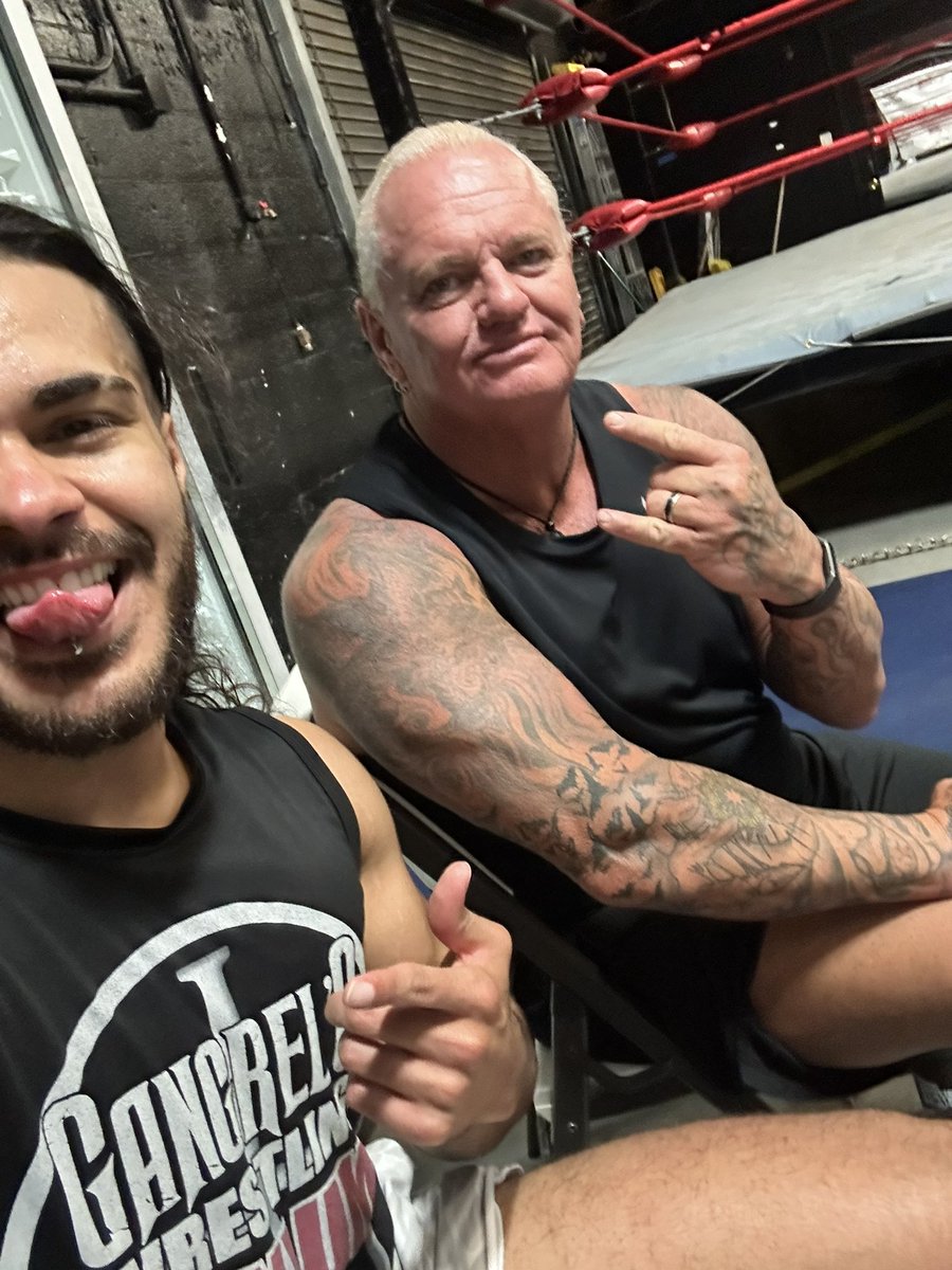 Fun time training this afternoon with the OG ❤️ @gangrel13