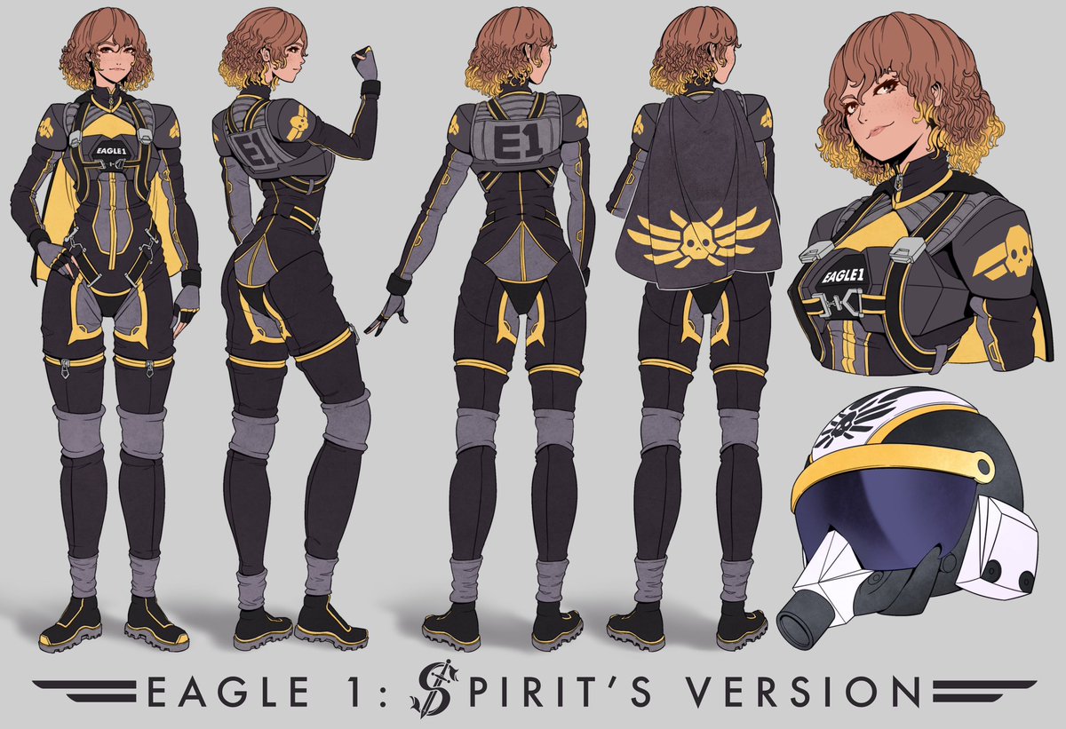 Did my best to make a character sheet for my Eagle 1! It’s a bit late but I hope ya’ll like it. 😄 #fanart #characterart #characterdesign #videogames #HELLDIVER2 #Helldivers #eagleone