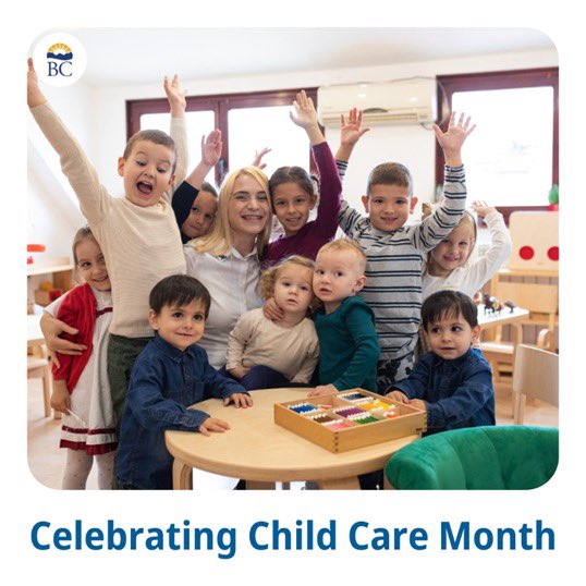 Join me in recognizing May as #ChildCareMonth! Child care is critical for families to fully participate in their communities and economies. And child care professionals give children valuable early skills and experiences: news.gov.bc.ca/30788] #ChildCareBC #BC