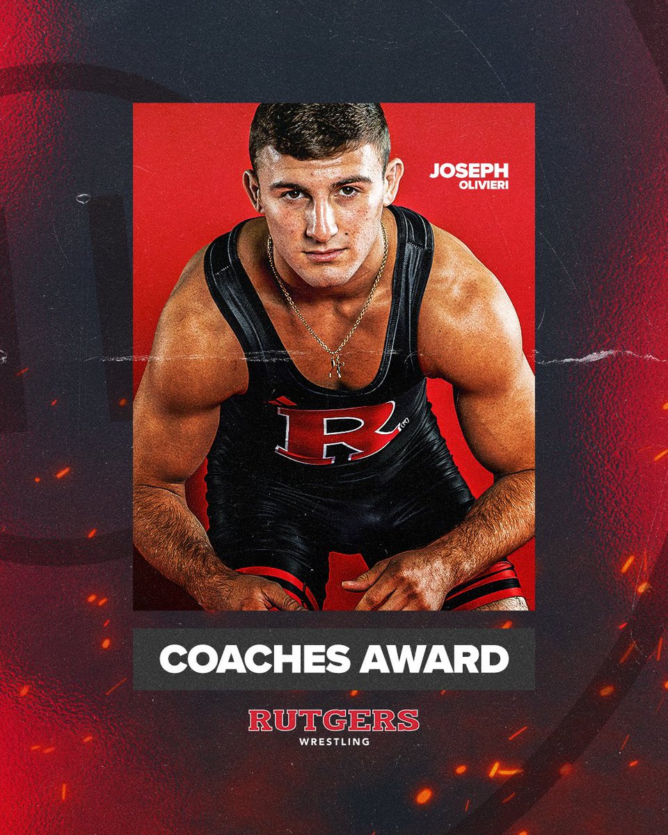 Our Coaches’ Award goes to Joey Olivieri!   #RelentlessPursuit | #GoRU