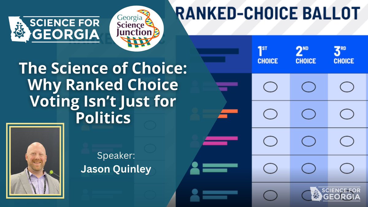 🤔What Do We Talk About When We Talk About #RankedChoiceVoting? Politics? That is not the only answer! Come and explore more game theory to increase your chances of winning, whether you are a candidate or a voter! ✅buff.ly/4bgNILz👍
#RCV #Scicomm #Math #GameTheory #GSJ