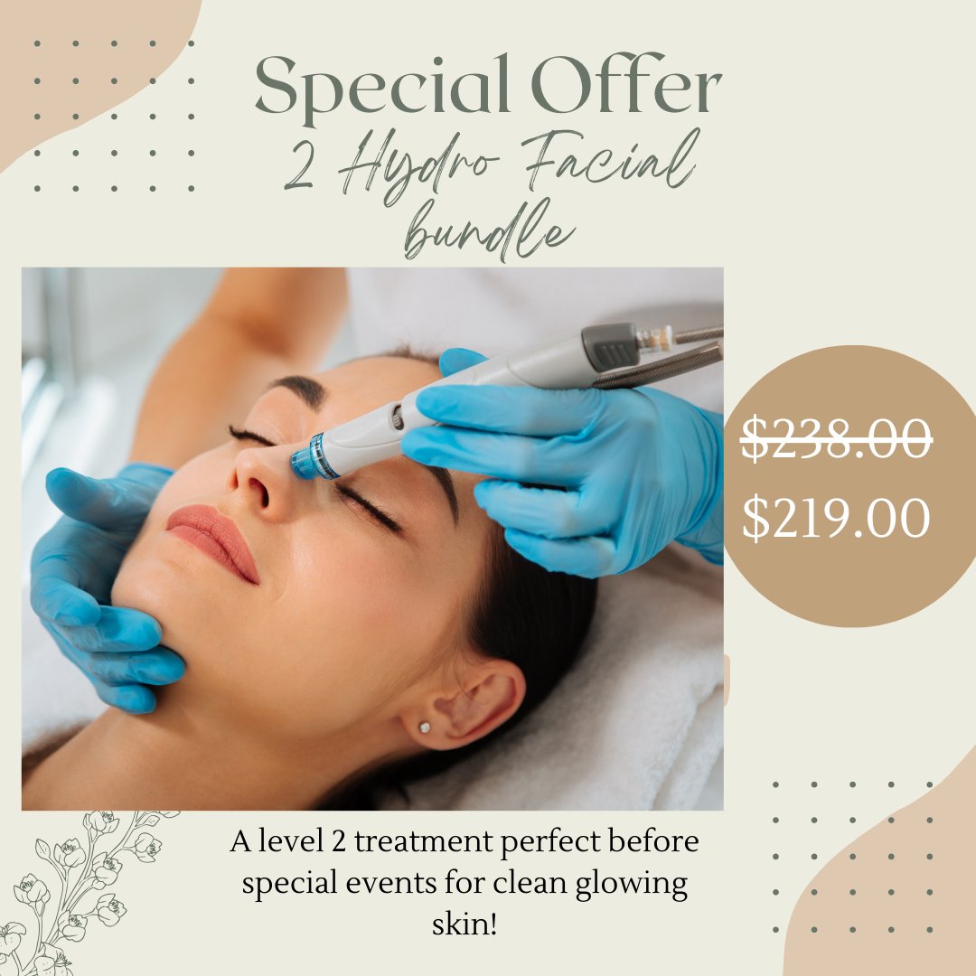 Revitalize. Rejuvenate. Repeat. Elevate your skincare game with our refreshing and invigorating Hydrofacial Bundle! 💦 Don't miss out on this special offer - your skin will thank you! 💆🏻‍♀️ #HydrofacialBundle #GlowingComplexion #HydrationBoost #DCSkincareSpecialist #BeautyServicesDC