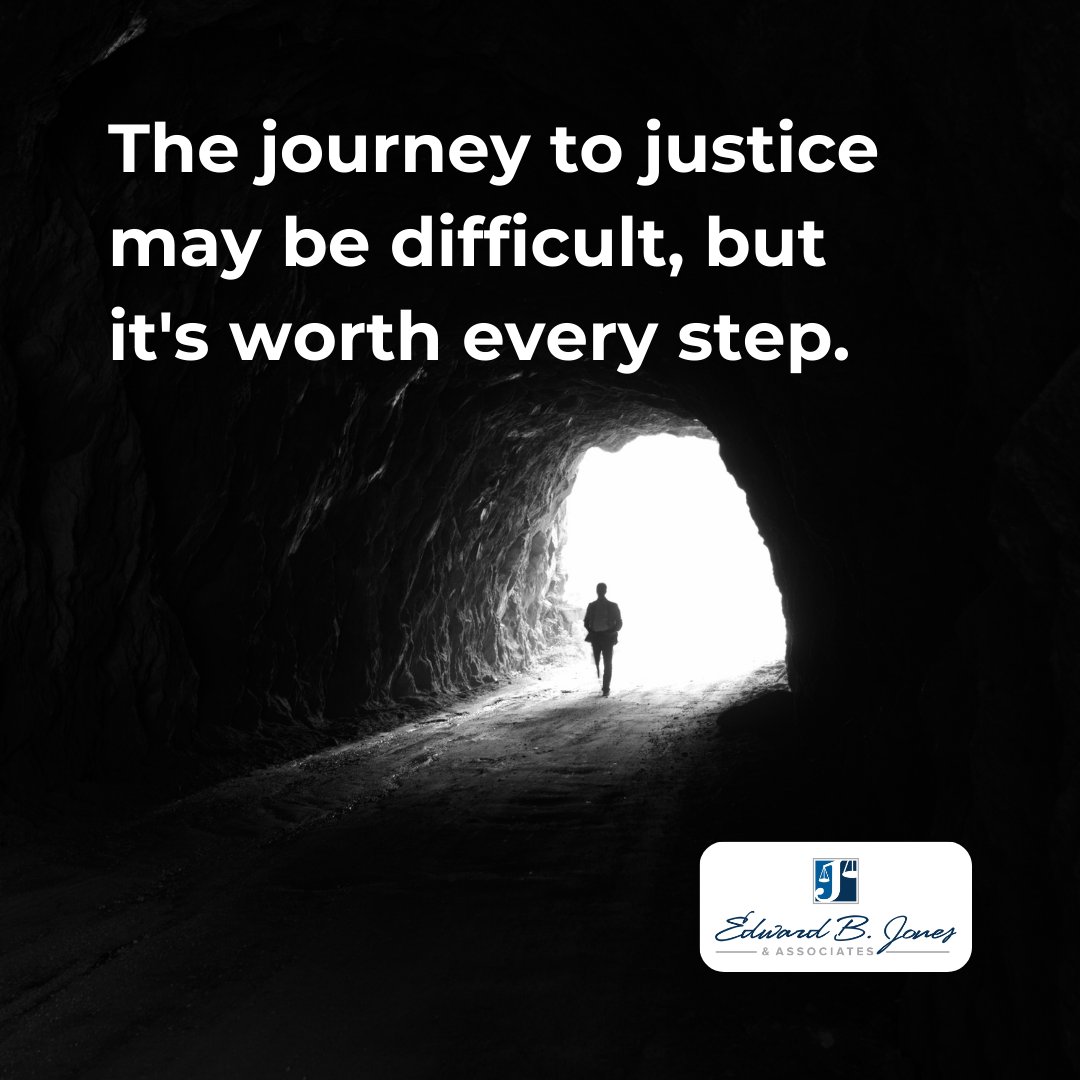 Stay determined and trust that every step brings you closer to the justice you deserve. #JusticeJourney #Perseverance #EdwardBJonesLaw