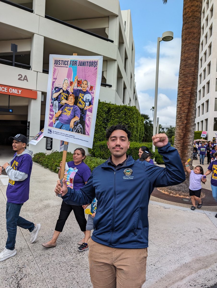 Spent #MayDay marching with SEIU-USWW & Orange County Labor Federation in support of our janitors! Justice for Janitors!