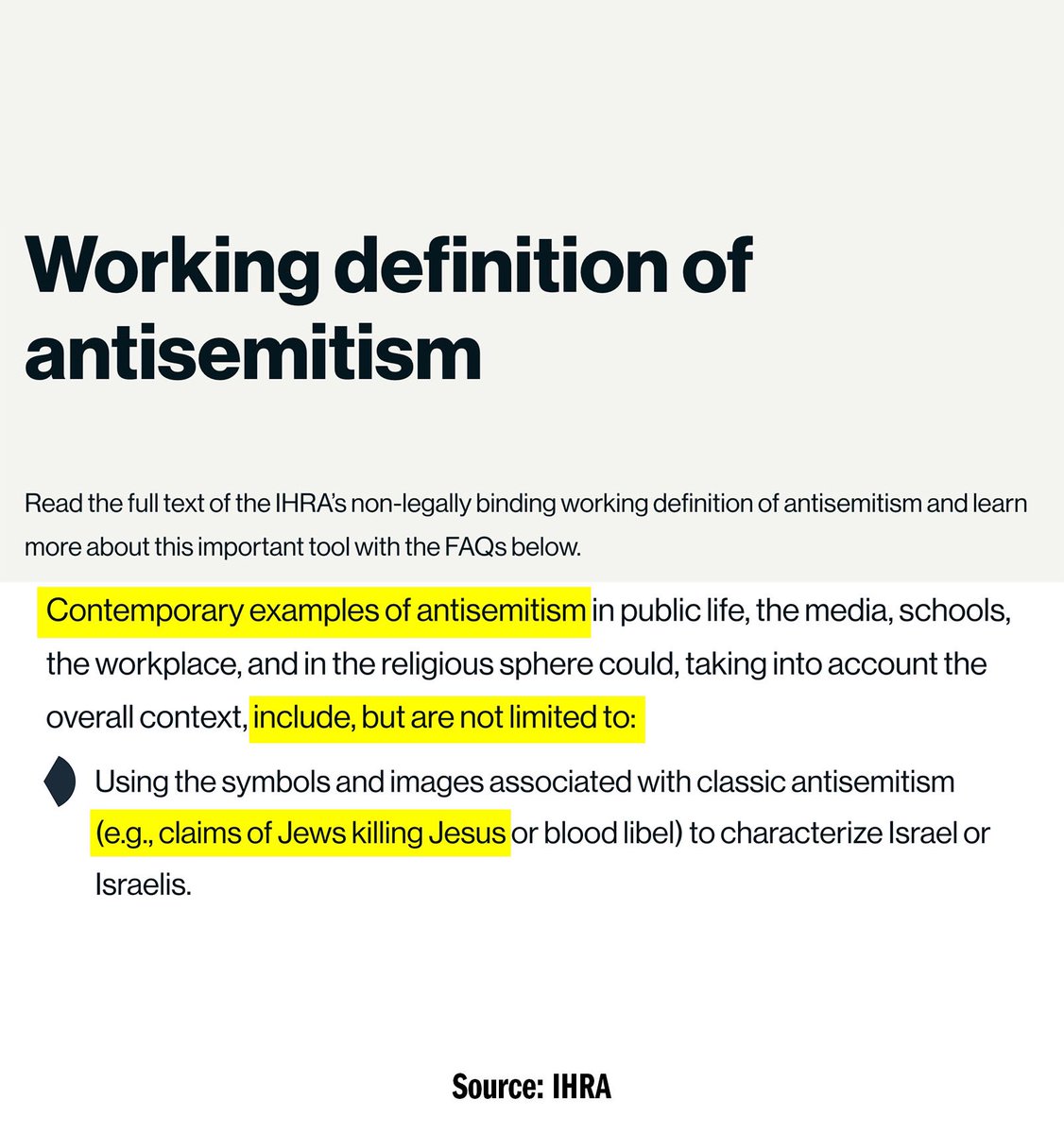 So the Antisemitism 'Awareness Act' basically criminalizes the bible.