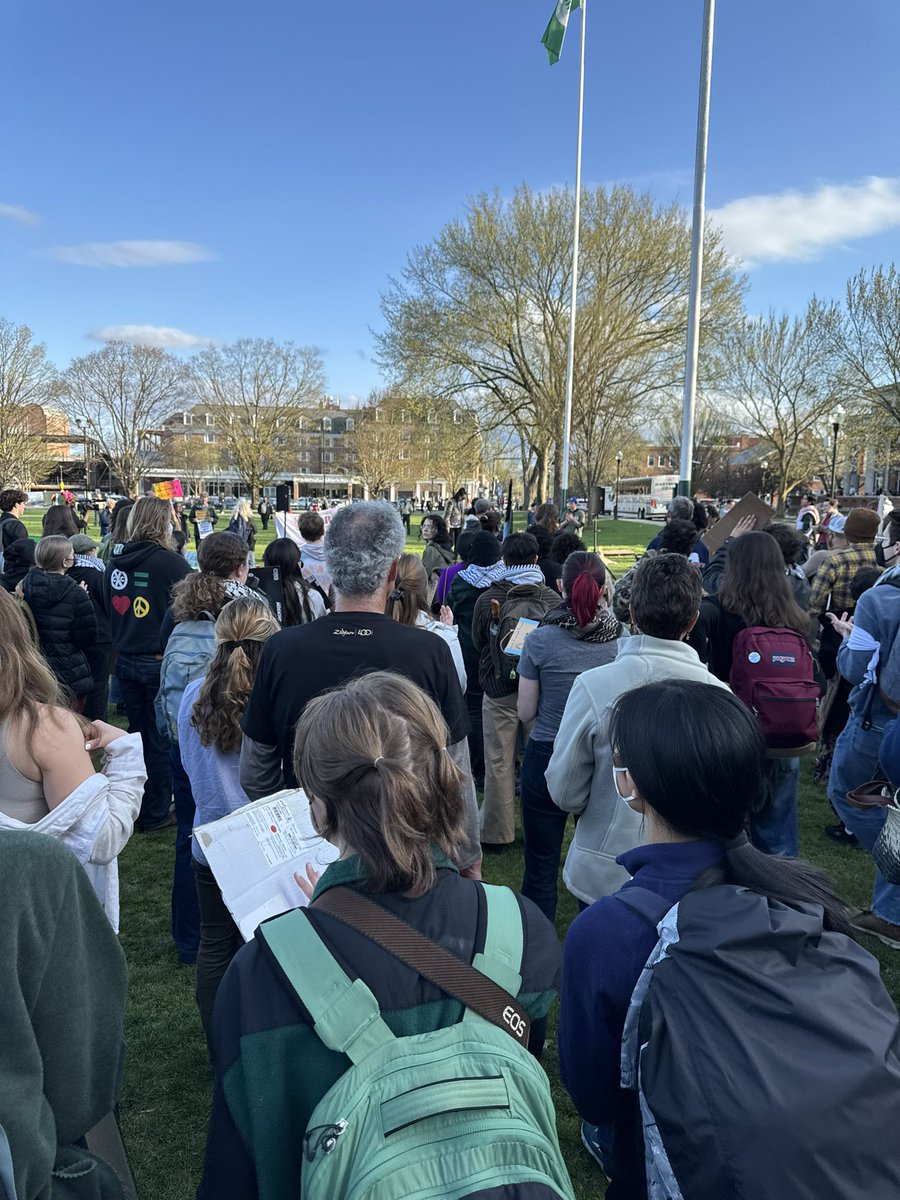 Dartmouth college just launched their encampment for Gaza. The people, united, will NEVER be defeated. 🇵🇸