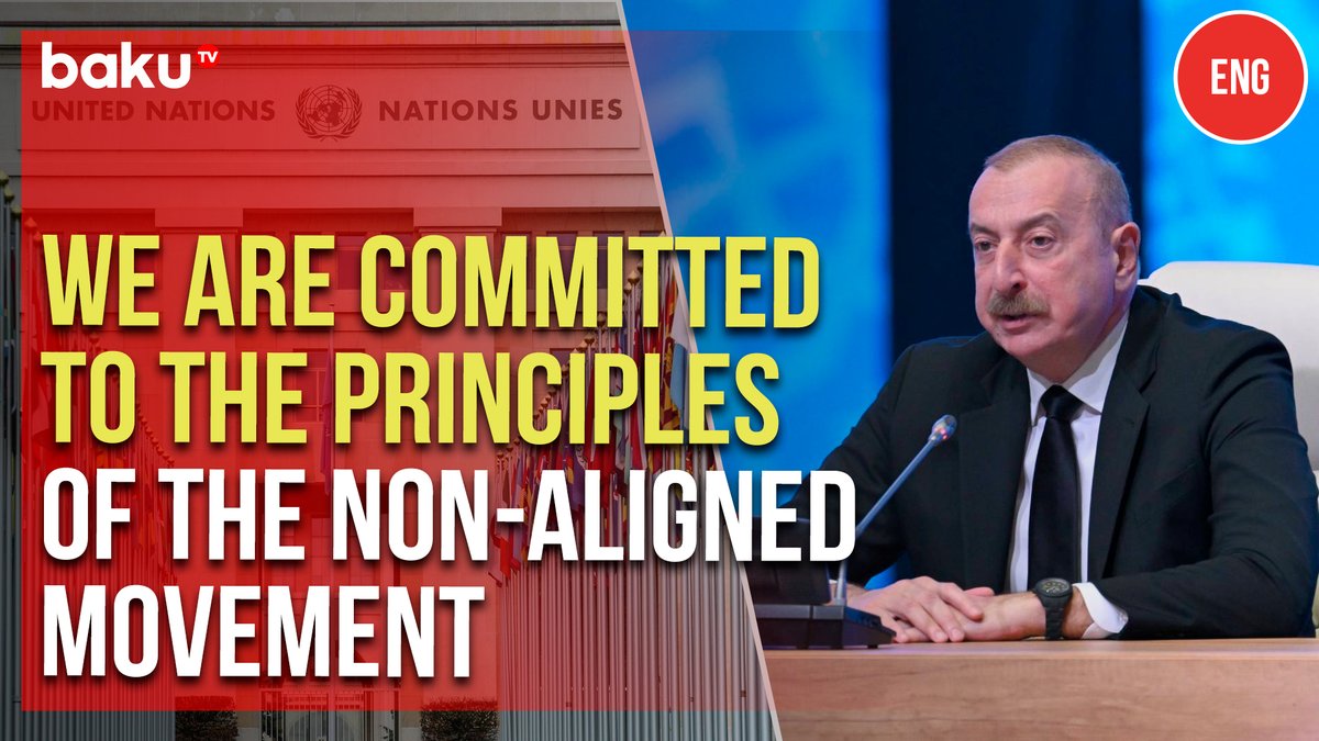 President Ilham Aliyev spoke about his chairmanship of the Non-Aligned Movement  
youtu.be/GXlAakcmbNI

 #WorldForum #bakutvinternational #news #breakingnews