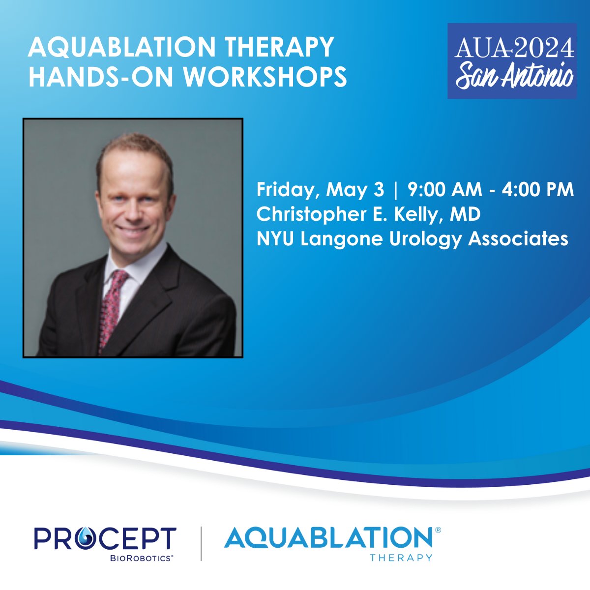 Join me at the Procept BioRobotics Hands-On Workshops! It's a fantastic chance for surgeons interested in #Aquablationtherapy to get hands-on experience with the robotic system and engage with peers like me who actively perform Aquablation therapy.
