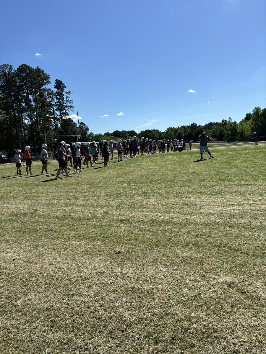 Day one of spring ball ✅ Great turnout! Let keep working 🤞🏼