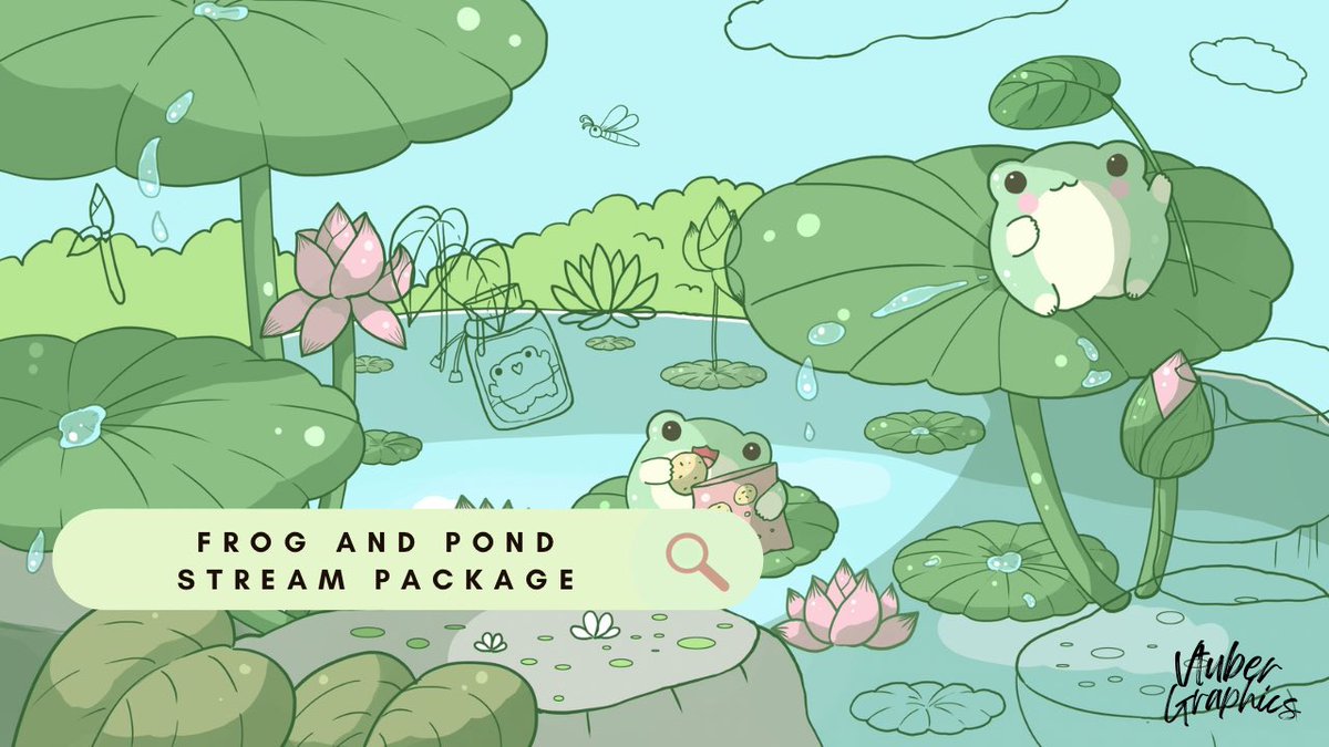 🐸 do you know any vtubers who like cute froggy themed aesthetics? 

We’re working on a frog and pond theme design for our next twitch stream package 🪷