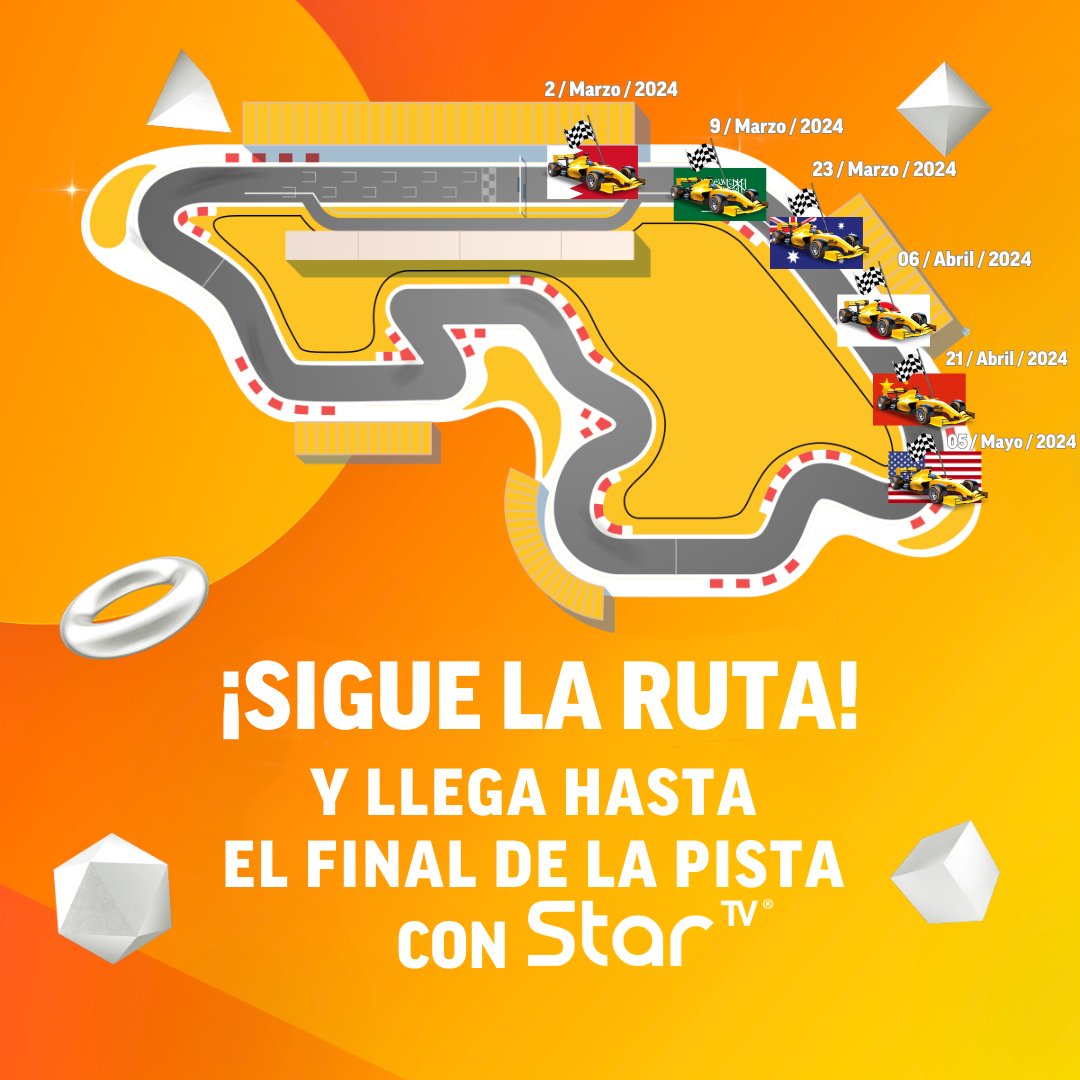 ¡Este domingo es la gran carrera de la Fórmula 1 Crypto. com Miami Gran Prix 2024!
Disfrútala a través de @FOXSportsMX y también por Fox Sports Premium incluido en el paquete StarSports. 
¡Sigue la ruta con #StarTV y vive la #F1xFSMX ! 
Contrata aquí startvmexico.com/star-sports/