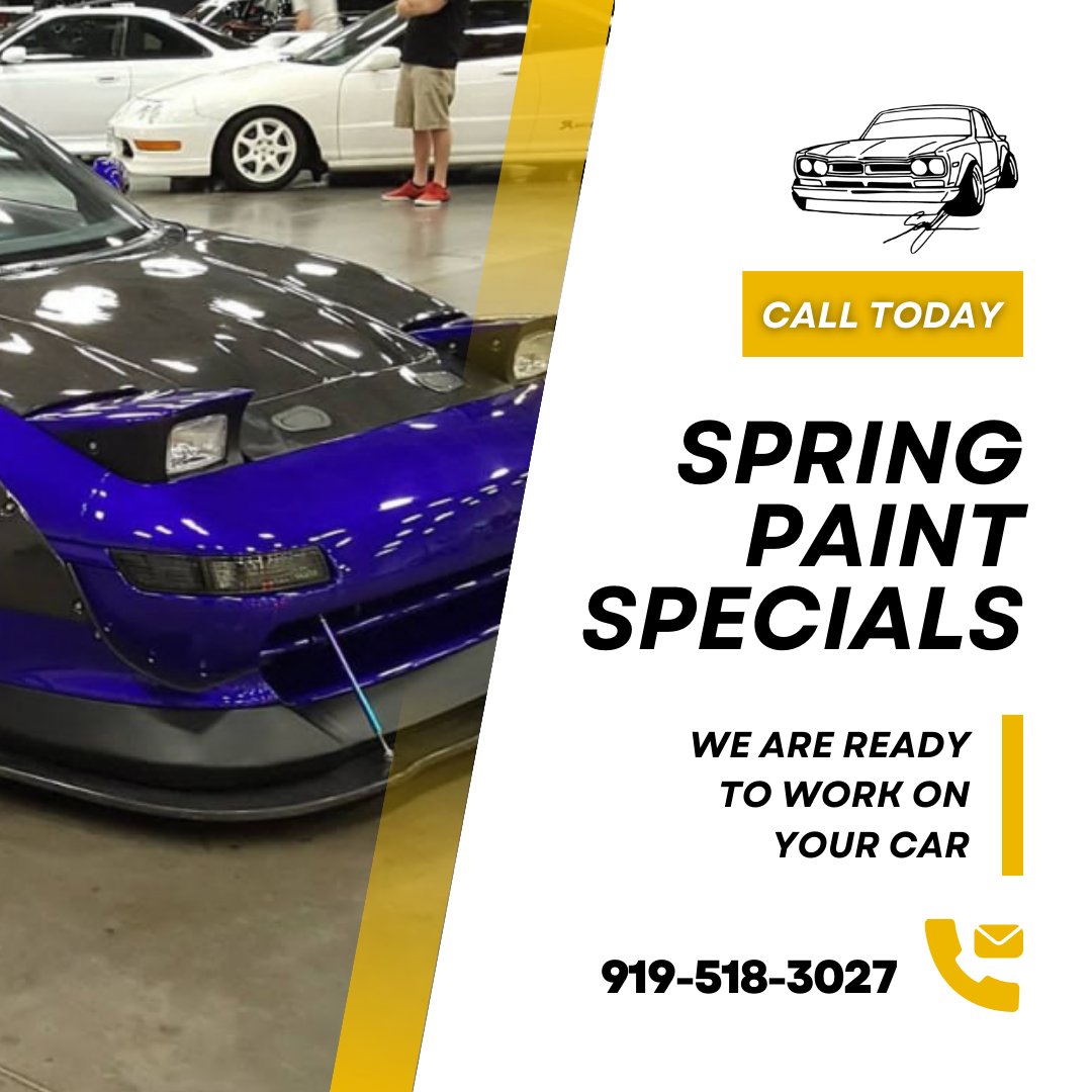 Our spring paint specials are ongoing! Commit to upgrading the look and quality of your vehicle today with our help.

#jupitercustomsandcollisionsmithfield #automotivepainter #automotivepainting #autobodyshop