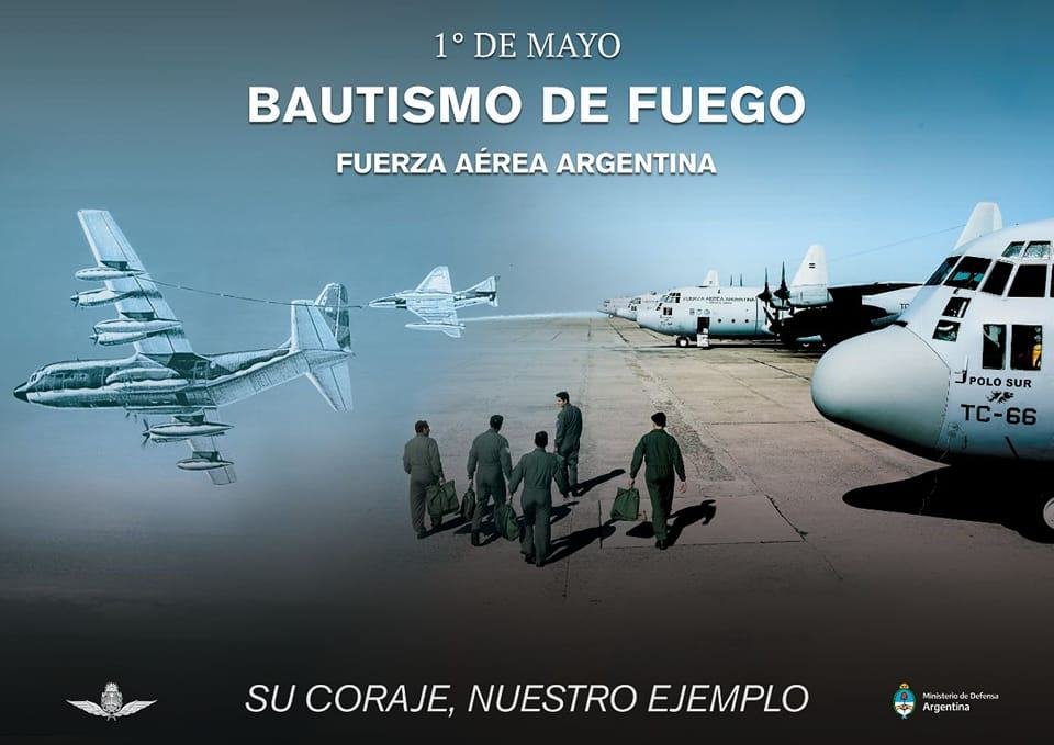 Bautismo de Fuego de la Fuerza Aérea Argentina 📷
1° de mayo de 1982
GESTA DE MALVINAS 📷

#BautismoDeFuego #GestaDeMalvinas #PorSiempreMalvinas #OrgulloDePertenecer #FuerzaAéreaArgentina