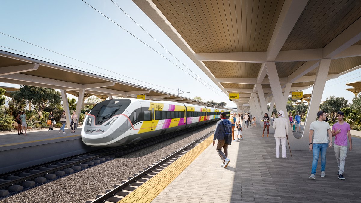.@BrightlineWest has selected Siemens AP220 trainsets for its new Las Vegas-Southern California high-speed rail line.

Background: washingtonpost.com/travel/2024/04…