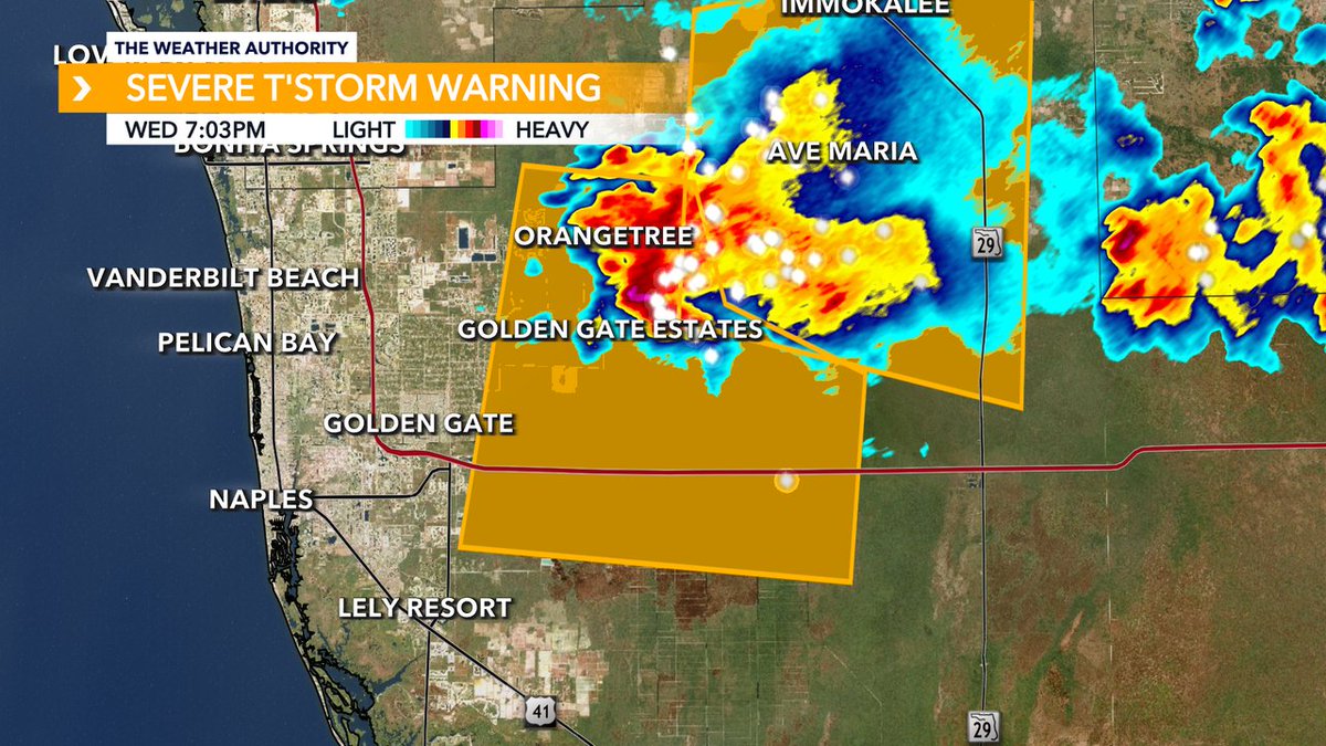 *SEVERE THUNDERSTORM WARNING* issued for Collier County until 5/01 7:30PM. Track storms with Southwest Florida's Most Powerful Radar from @WINKNews on TV and Online here: winknews.com/weather/
