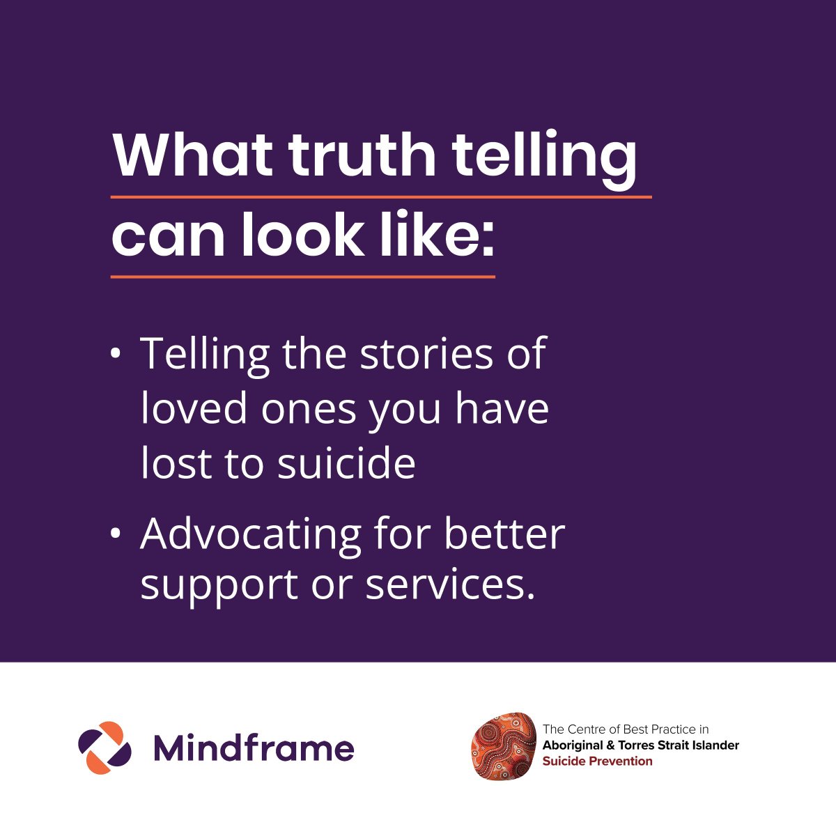 Don’t miss @Everymindau Program Manager Melinda Benson presenting at #NSPC24 today on the @CBPATSISP led collaboration to develop a First Nations guide for truth-telling about suicide: tinyurl.com/yfjhzzmu 🗓️ 11am, Riverbank 3 - Stream 7