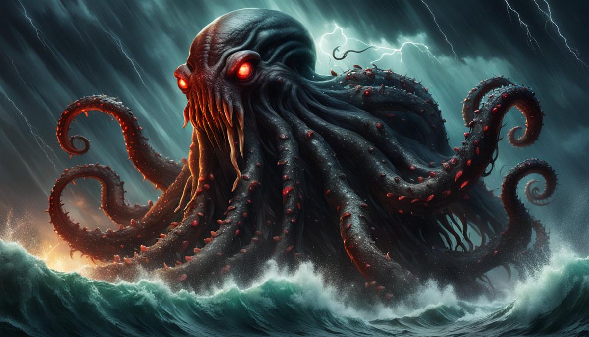 Kraken, monster of Greek mythology. Image generated thanks to @NightcafeStudio and #wolfgraphic Creative Prompt. Product generated with the 'DreamShaper XL alpha2' checkpoint model combined with the 'Hyperrealism' style.

#digitalcreator #artificialintelligence #tech #technology