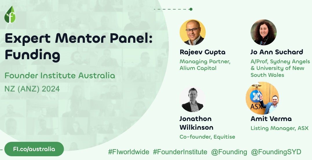 #mentor Jo-Ann Suchard Rajeev Gupta Amit Verma Jonny Wilkinson for #Funding #Grants #Investors #Fundraising #VC #VentureCapital #Crowdfunding #investmentplatform #investmentplatforms #AngelInvestors #AngelInvestor #Accelerator @Founding #FounderInstitute #Australia #NewZealand NZ