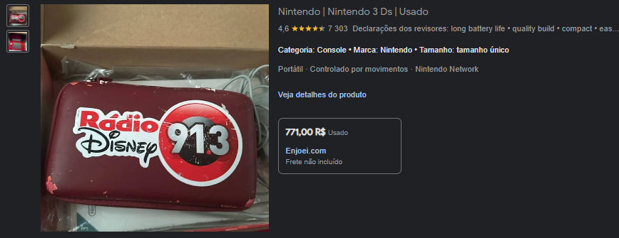 Eu genuinamente não sabia da existência de um 3DS da rádio Disney  #nintendo3DS #3DS #RádioDisney