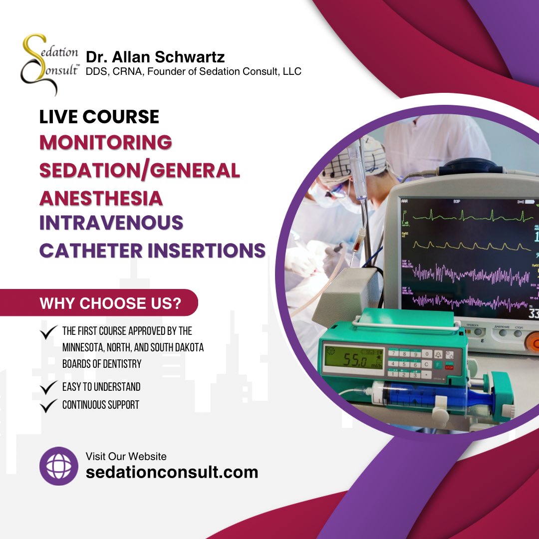 We are so excited to see everyone this weekend for our Monitoring Sedation/General Anesthesia, Intravenous Catheter Insertions Course in Minnesota! Who’s ready to learn?!✏️🦷 #SedationContinuingEducation #SedationConsult #LiveCourse