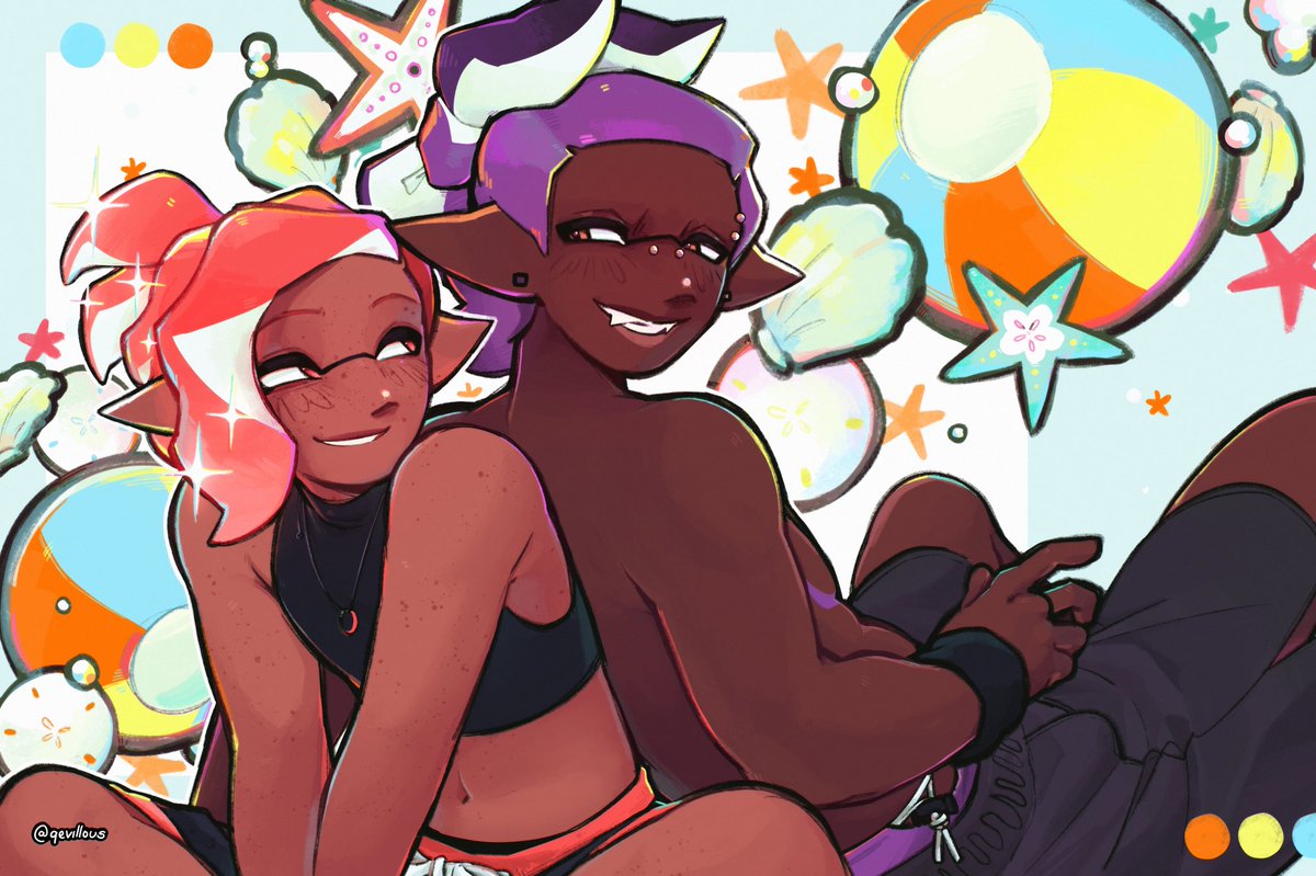 SUMMER!!! TIME!!!! #splatoon #aloskull