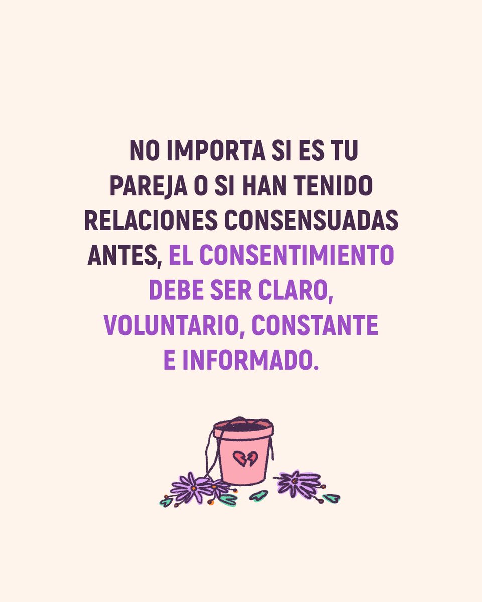 👉🏾ES VIOLENCIA SEXUAL:

🚨Que te bese o manosee a la fuerza.
🚨Que te penetre analmente sin tu consentimiento durante un encuentro consensuado.
🚨Que obligue a hacerle sexo oral, por ejemplo, empujándote la cabeza.
🚨Que se quite el condón sin que te des cuenta.