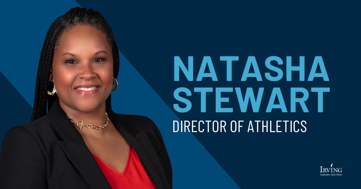 Irving ISD is proud❤️ to name Natasha Stewart as Director of Athletics! 🎉 Stewart most recently served as principal of MacArthur High School. Learn more about Stewart here ➡️ sites.irvingisd.net/insider/2024/0…