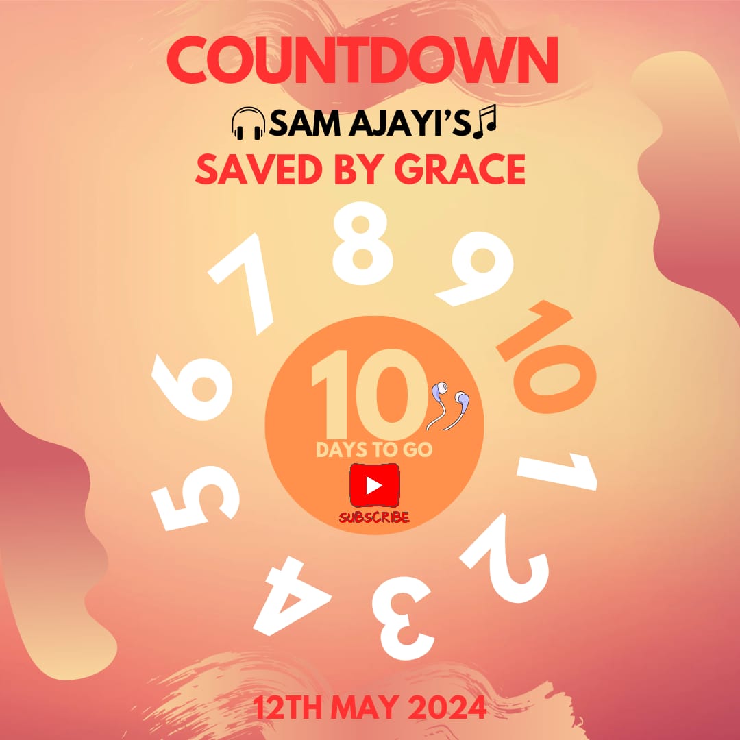 Hello Friends

Countdown......

Please help repost/share this post🙏.

Meanwhile, please subscribe to this YouTube channel. Hit the link below to subscribe. 
Youtube: Sam Ajayi 

 youtube.com/@samajayi2068

Blessings Y'all. 

#spiritfilled 
#newmusic 
#songalert
#worship 
#SamAjayi