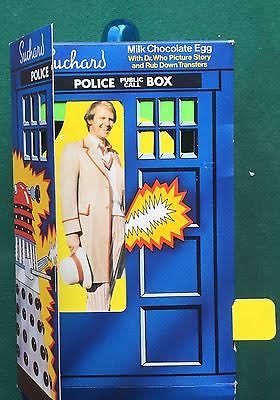 If I had a nickel for every time a piece of Doctor Who tie-in merchandise featured a regular cast member from the Peter Davison era with something that looks suspiciously like a strap-on, I would have two nickels. Which is not a lot, but it's weird that it's happened twice.