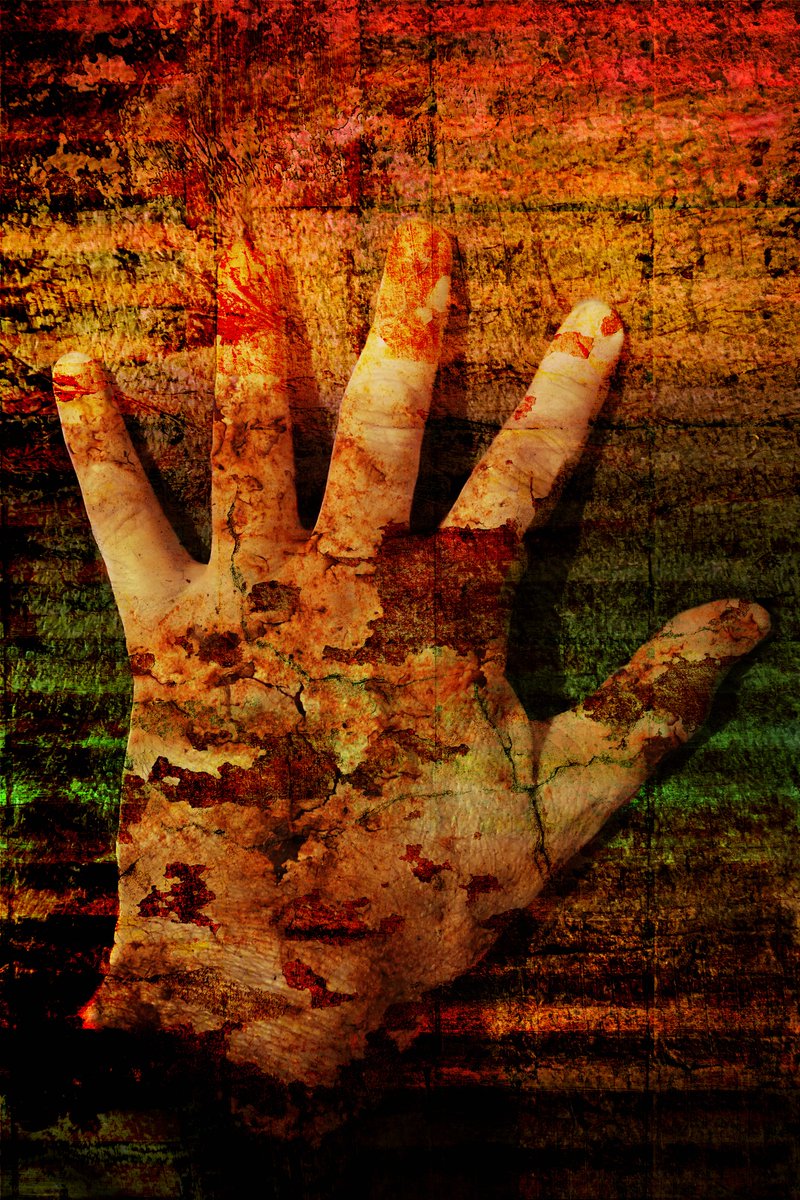 'Dark Five'
Give me your hand and I give you the creeps!
Digital Art with textures.
Blog entry at my website, link in bio.
#digitalart #digitalartwork #digitalarchive #digitalcollage #digitalcollageart #texturedart #texturephotography #digitalartist #graphicdesign #texttureattack