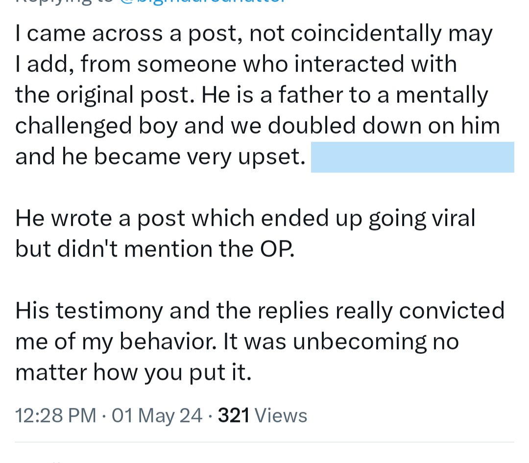 Update 2 regarding Jarod and original post. Hey everyone. I received a message from the OP of the original tweet who used the R word. I just wanted to share it and let you know that your responses were instrumental in helping someone change. Thank you for standing for dignity