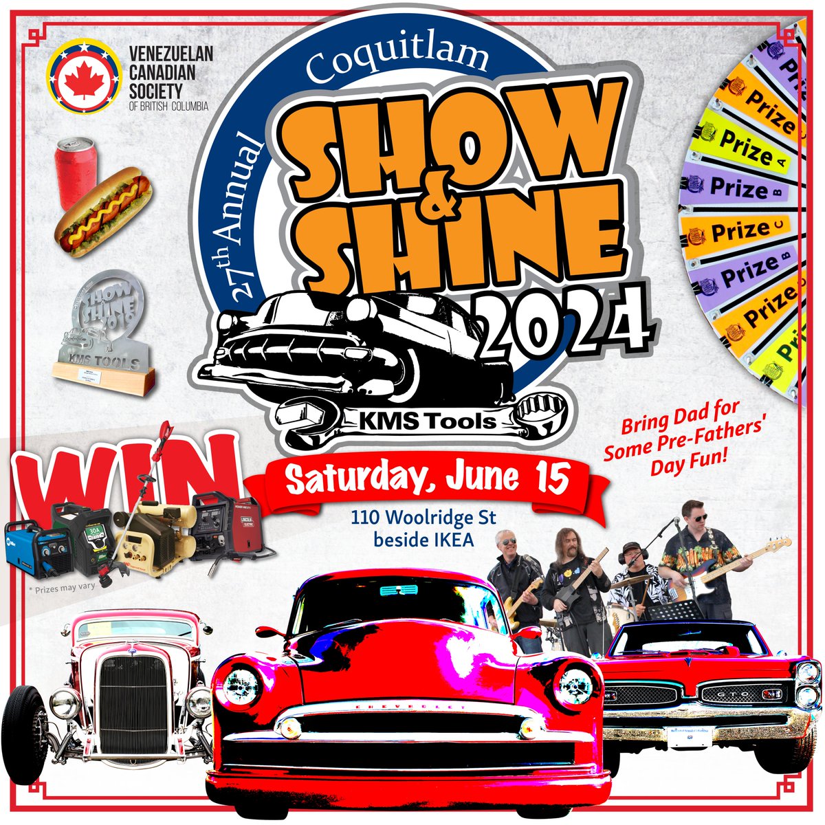 Registration is now open for the 27th Annual #KMSTools #Coquitlam Charity #ShowNShine!! 🚗🌞
Sat June 15
200+ Classics & Customs
Prizes
BBQ
Rockin' Band

Register your pre-'72 or unique vehicle at KMS Coq or C.A.R Parts, 604-522-5593 or at kmstools.com
More on the blog