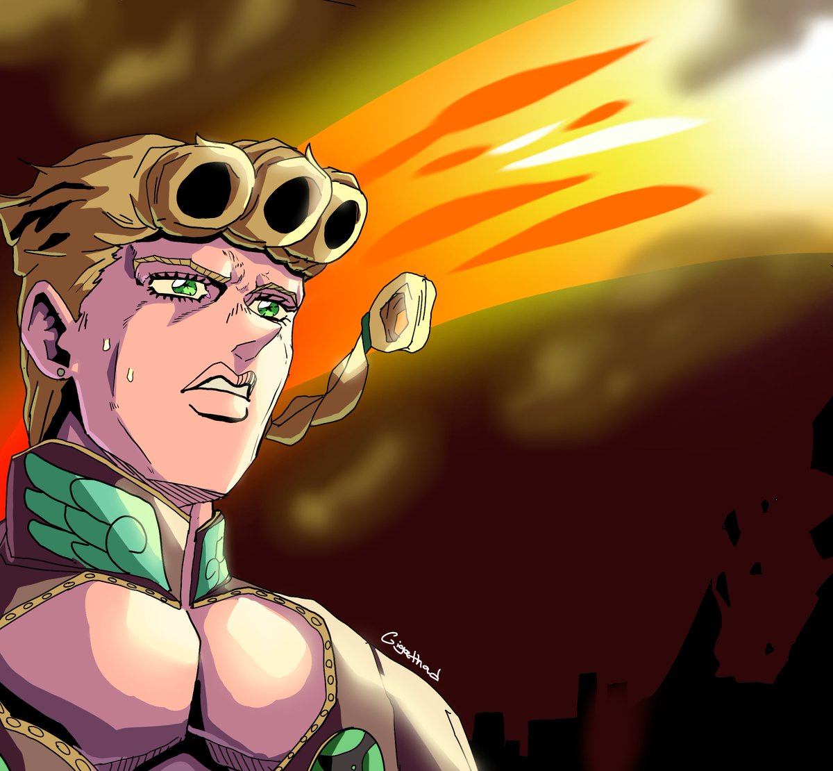 Giorno During The Time Acceleration.