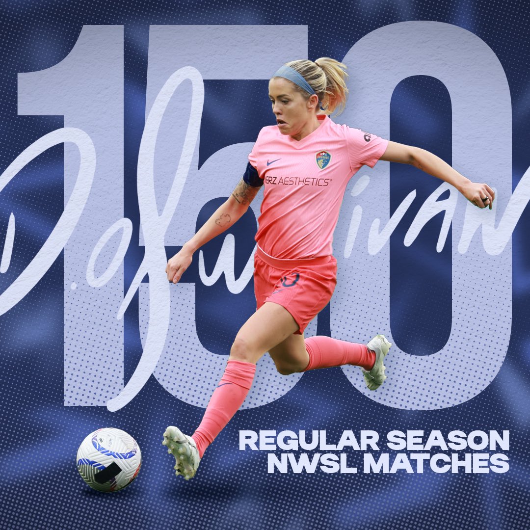 Another milestone for our captain 💙 Tonight marks 150 regular season matches for Denise O’Sullivan. Here’s to hundreds more! #ForTheLove
