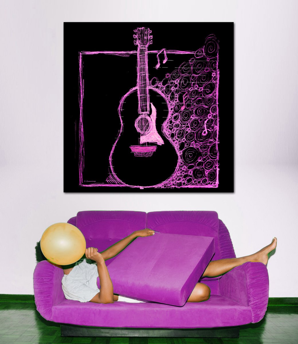 Pink Chalk Guitar HERE: fineartamerica.com/featured/pink-… #pink #guitar #guitarist #guitars #guitarlife #music #musicheals #musician #musicians #musical #buyINTOART #FillThatEmptyWall