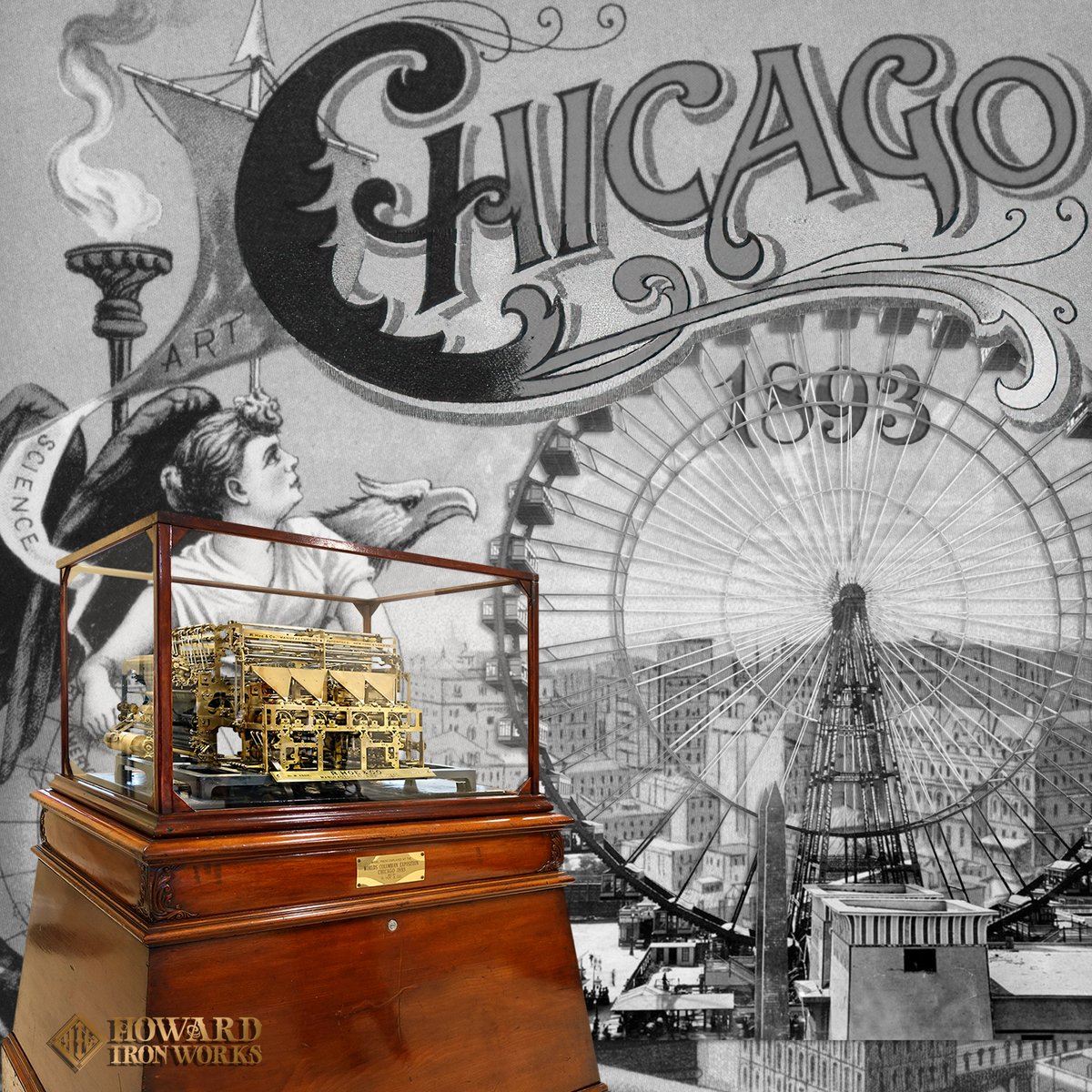 131 yrs #OTD – on May 1, 1893, Pres. Cleveland opened the Chicago World’s Columbian Expo. We're proud to hold in our collection one of the legacies from the Fair, an exquisite model by R. Hoe & Co. of the Sextuple web press. Read: tinyurl.com/3j8d2ubh #printinghistory