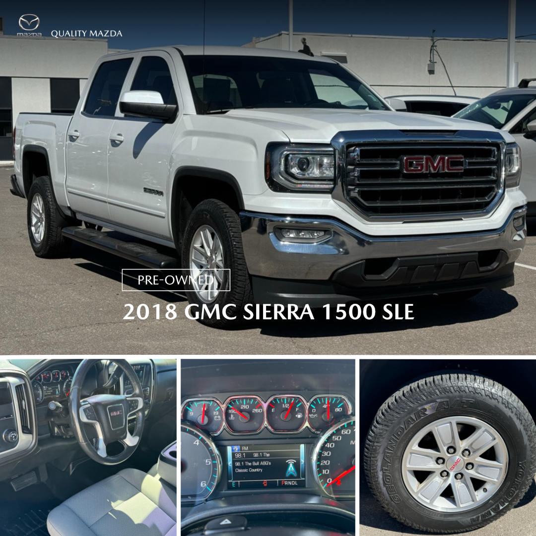 🚙 Ready for a powerful upgrade? Check out our Pre-Owned 2018 GMC Sierra 1500 SLE! 💪🌟

Click here 👇
qualitymazdanm.com/inventory/used…

Drive home in style and confidence!
#GMCSierra #SLE #PreOwnedTrucks #QualityCars #Albuquerque