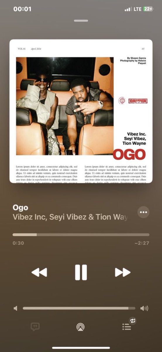 OGO by Seyi Vibez ft Tion Wayne Out Now 🎙️🎶❤️🐐