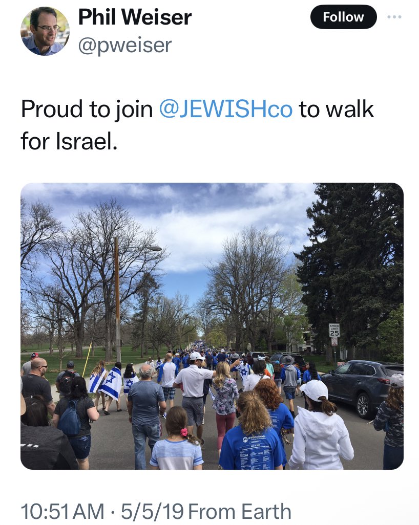 So Phil Weiser(D) can’t comment on the anti-Israel protest going on at the Auraria campus right now but can comment on the Nuggets who play across the street from where the anti-Israel protest is happening? #copolitics