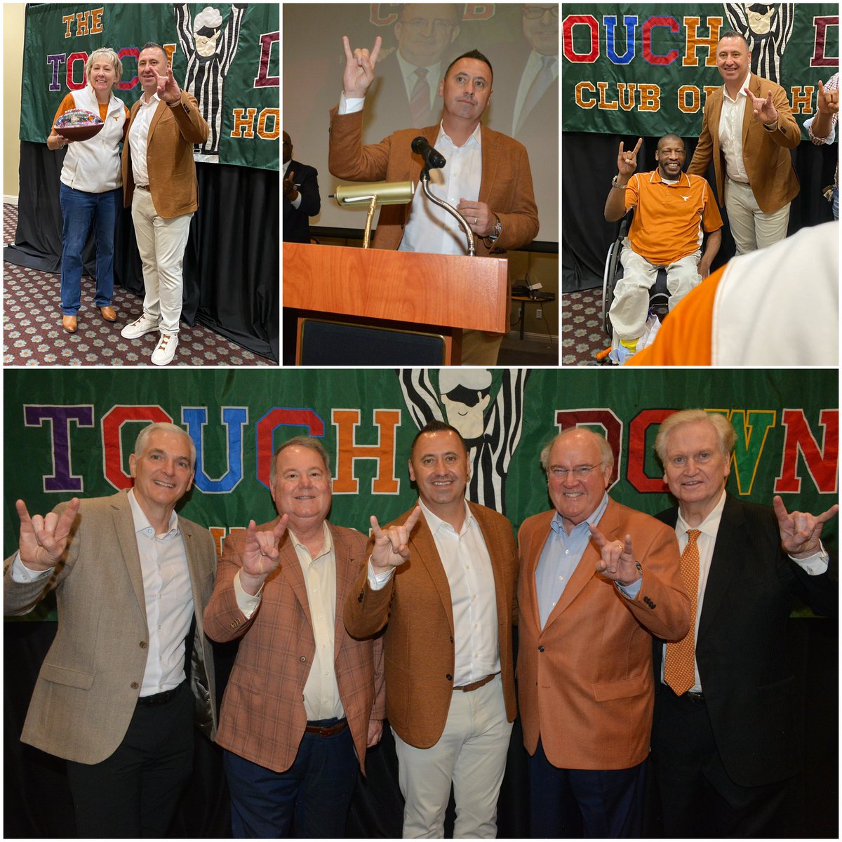 Always enjoy our @TexasFootball Day with @CoachSark at the @HoustonTDClub🤘🏻